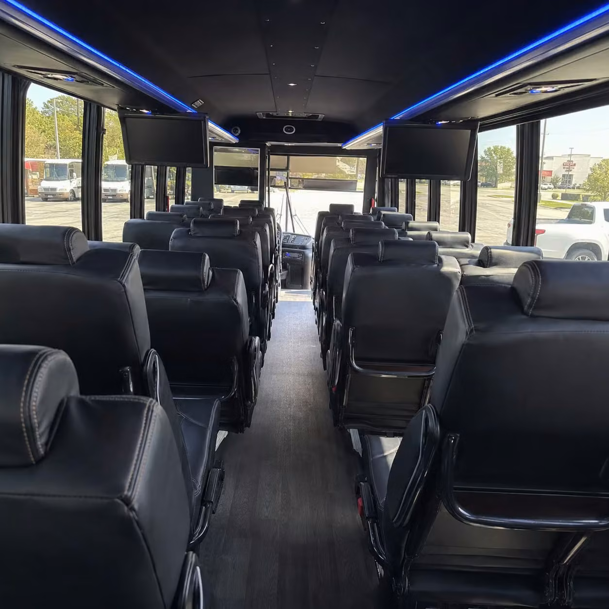 28 passenger minibus inside