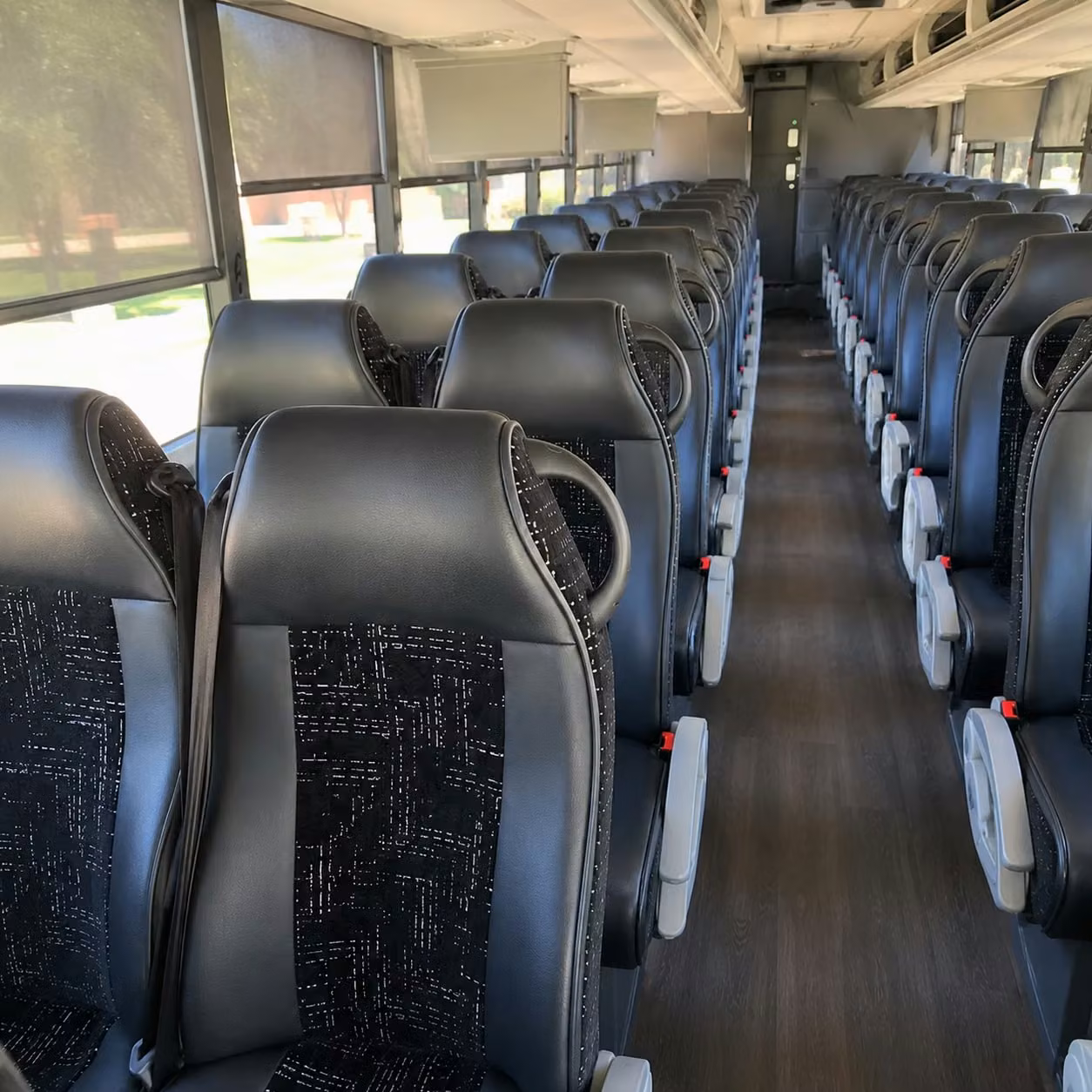 56 passenger charter bus interior